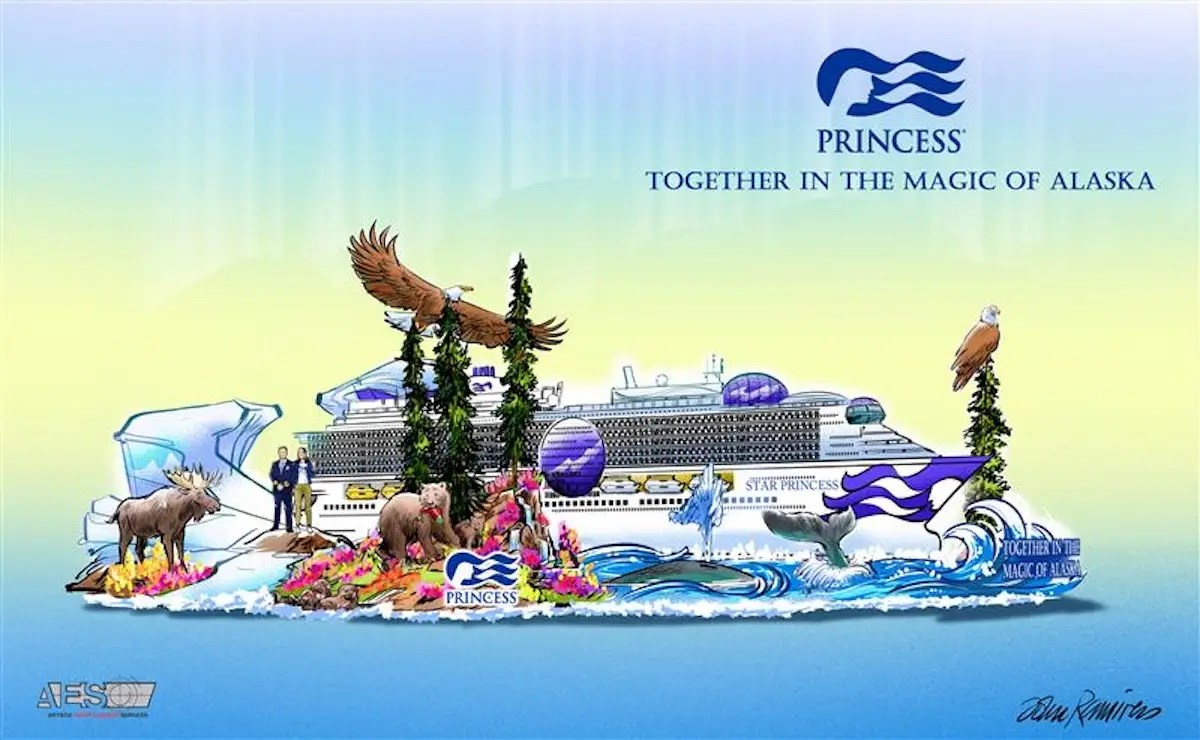 Princess Cruises Star Princess Float to Appear in 2026 Rose Parade Featuring Alaska Theme