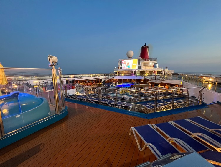 Cruise Shorts - Towel Animal Heaven on the Lido Deck Aboard the Carnival Freedom Cruise Ship