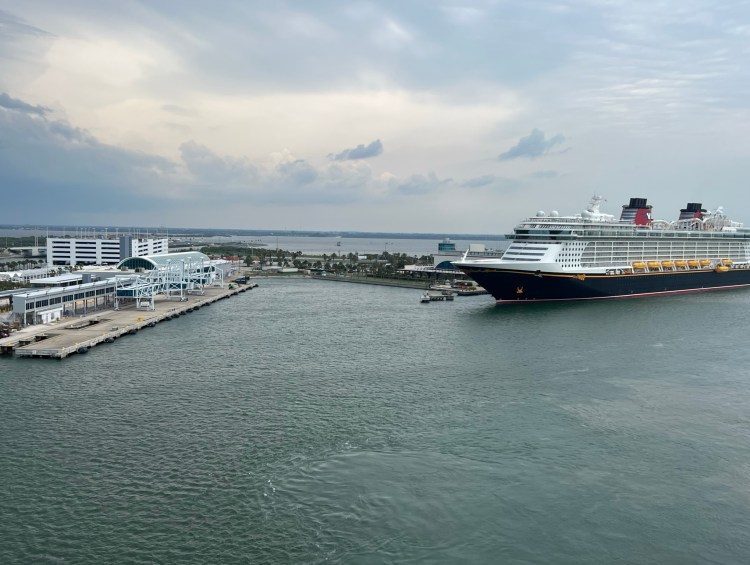 Cruise Ports - Carnival Freedom Sails Away from Port Canaveral for Five Day Cruise to the Caribbean