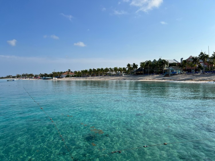 The crystal-clear waters of Grand Turk