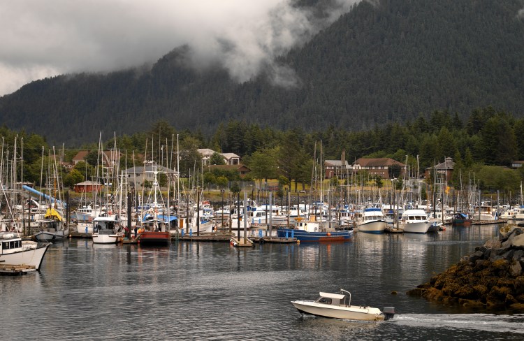 The harbor at Sitka in Alaska