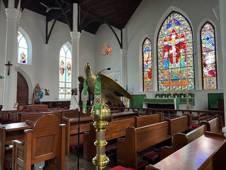 Historical Christ Church Cathedral in Nassau, Bahamas