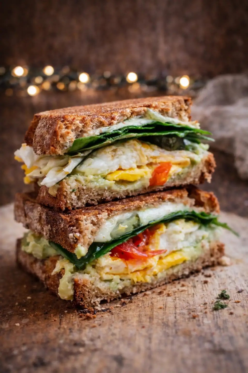 Healthy Avocado Egg Breakfast Sandwich