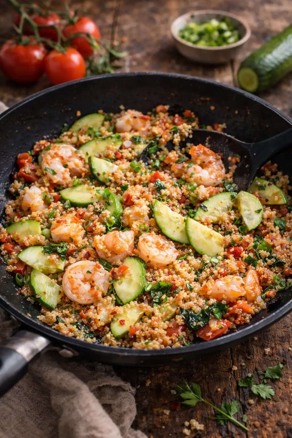 15-Minute Spicy Shrimpd Quinoa (High-Protein One-Pan Meal)