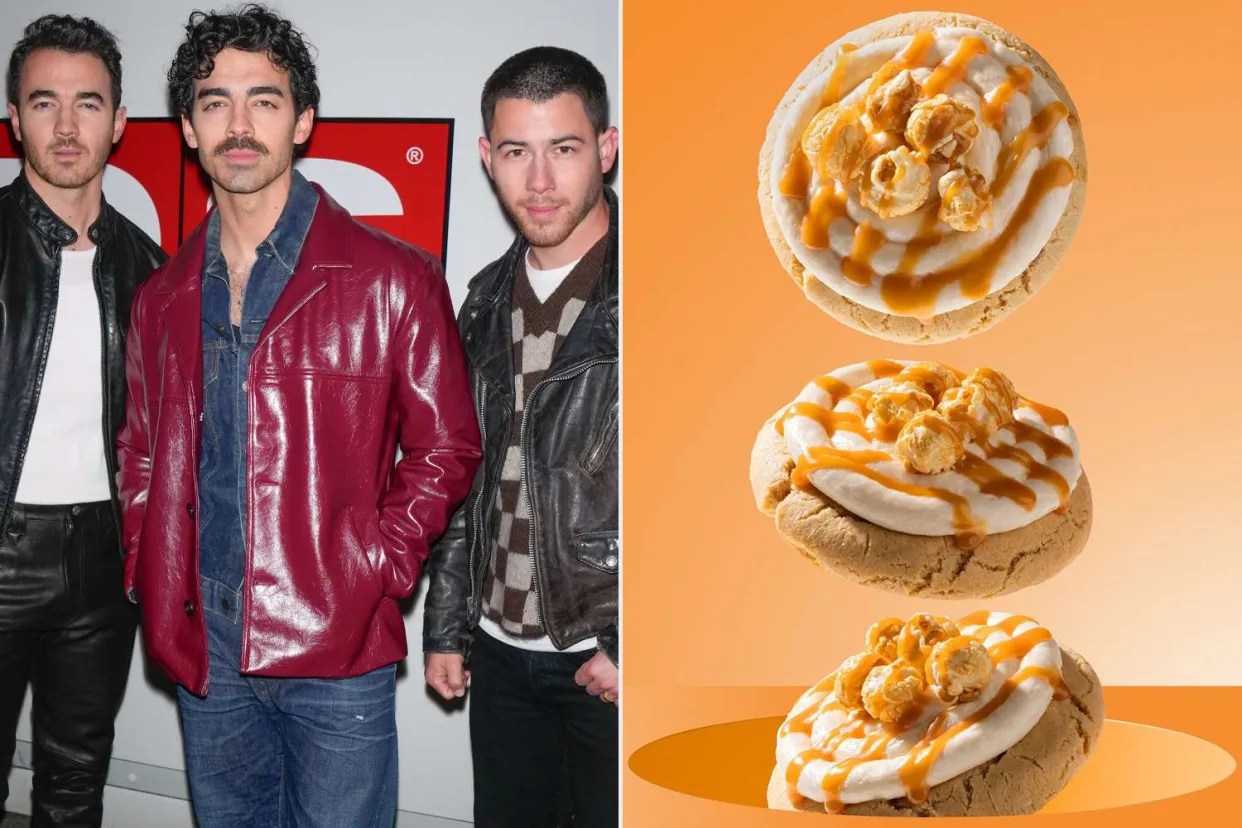 The jonas brothers team up with crumbl cookie for a special treat