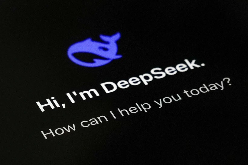 The smartphone apps DeepSeek page is seen on a smartphone screen in Beijing, Jan. 28, 2025. (Credit: Andy Wong/AP.)