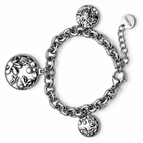 Pulsera AQ con 3 Dijes