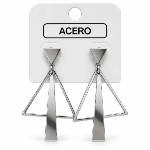 Aro AQ Colgante argolla/triangulo + dije estilo corbata