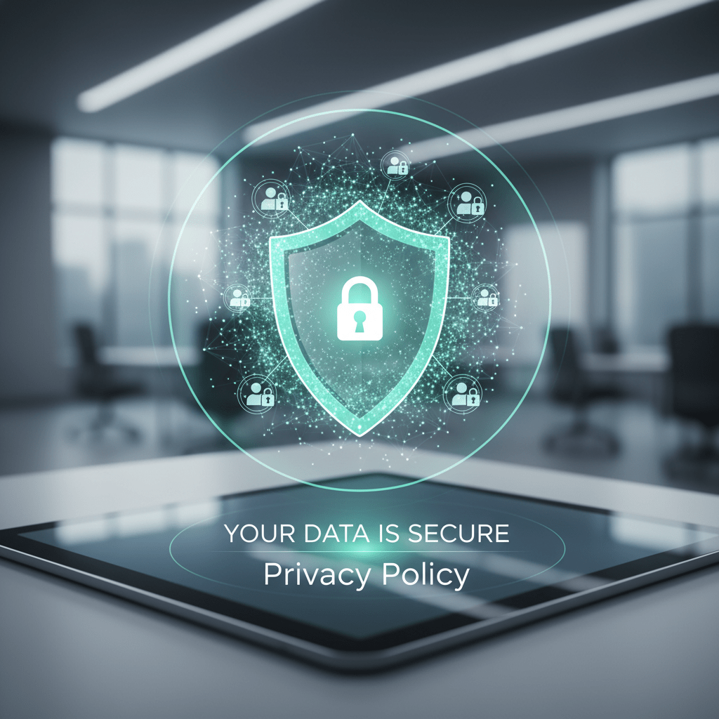 Privacy policy and data protection graphic — The Cryptic Dispatch