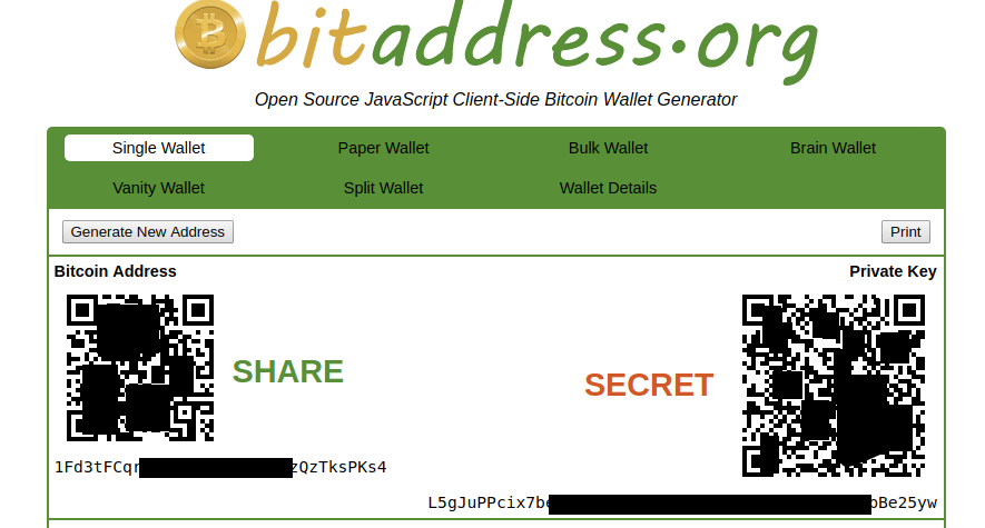 Once a private and public key have been created, you are able to print a paper wallet, which because it’s not online doubles as a cold storage wallet. Guide Making A Bitcoin Paper Wallet Cryptin Eu
