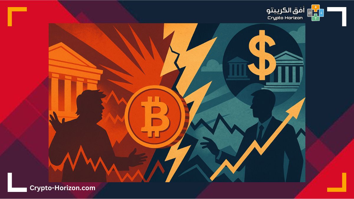 صدام ترامب وباول يعيد تشكيل مشهد العملات الرقمية ومعدلات الفائدة على المحك