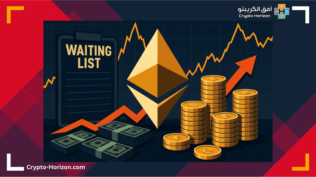 الإيثريوم أمام اختبار جديد مع تضخم طوابير الخروج وتزايد الثقة المؤسسية