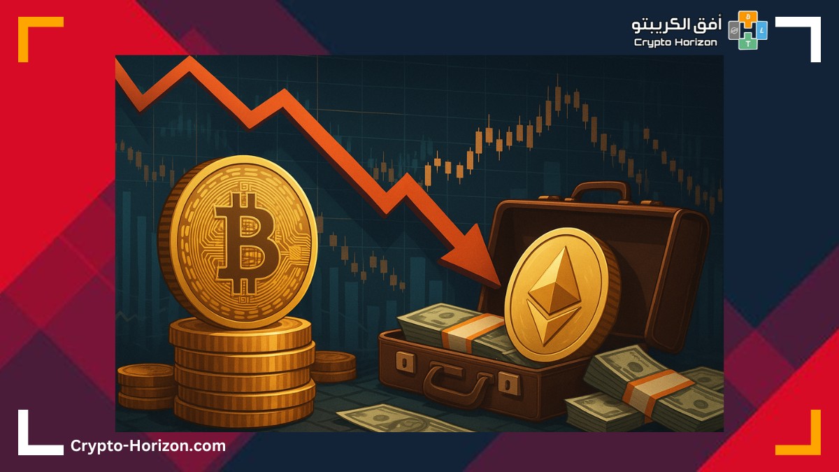 خروج ملياري من صناديق البيتكوين والإيثريوم يعكس حذر المستثمرين