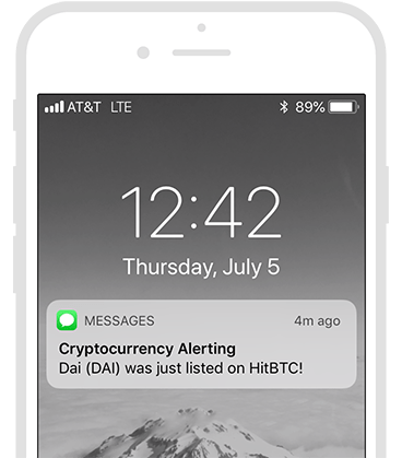 With our completely free price alerts, you won't miss any more bargains. Free Sms Bitcoin Alerts Cryptocurrency Alerting