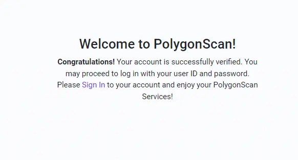 account verified