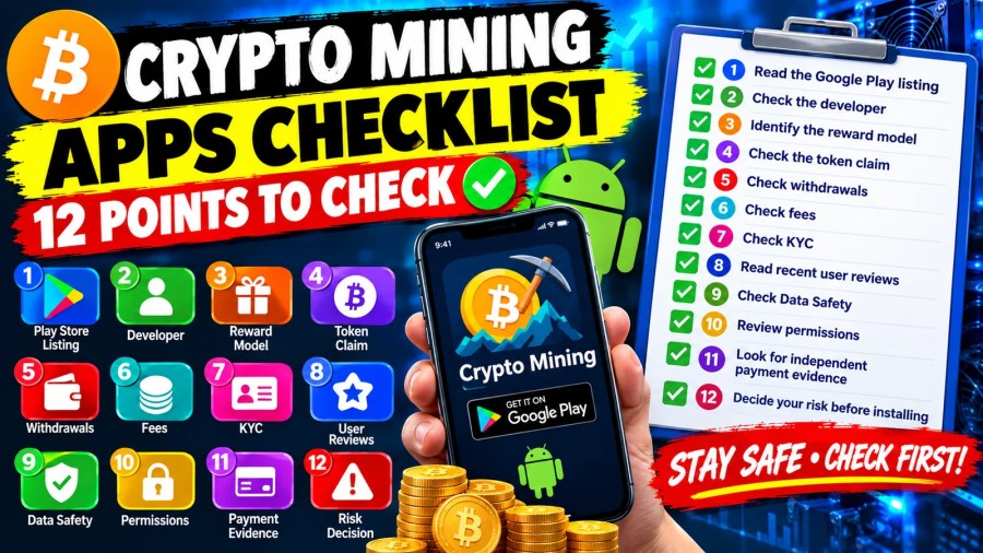 Crypto mining apps checklist