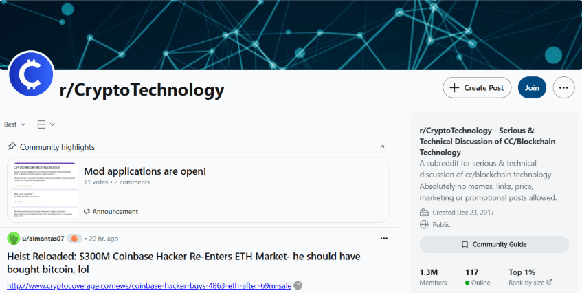 r/CryptoTechnology Preview