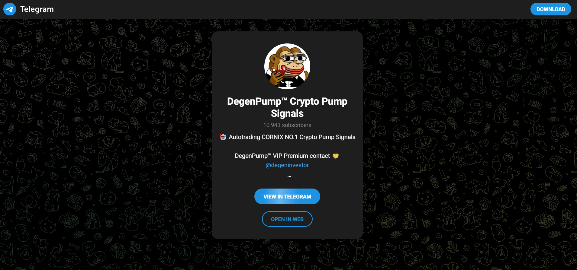 DegenPump™ CryptoPump Signals' official Telegram Group's Preview