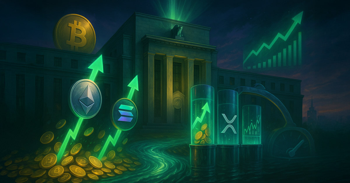 比特币领先，随着美联储降息推动19亿美元流入加密货币基金