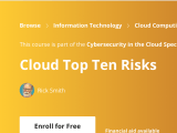 Online Course Cloud Top Ten Risks Security Boulevard