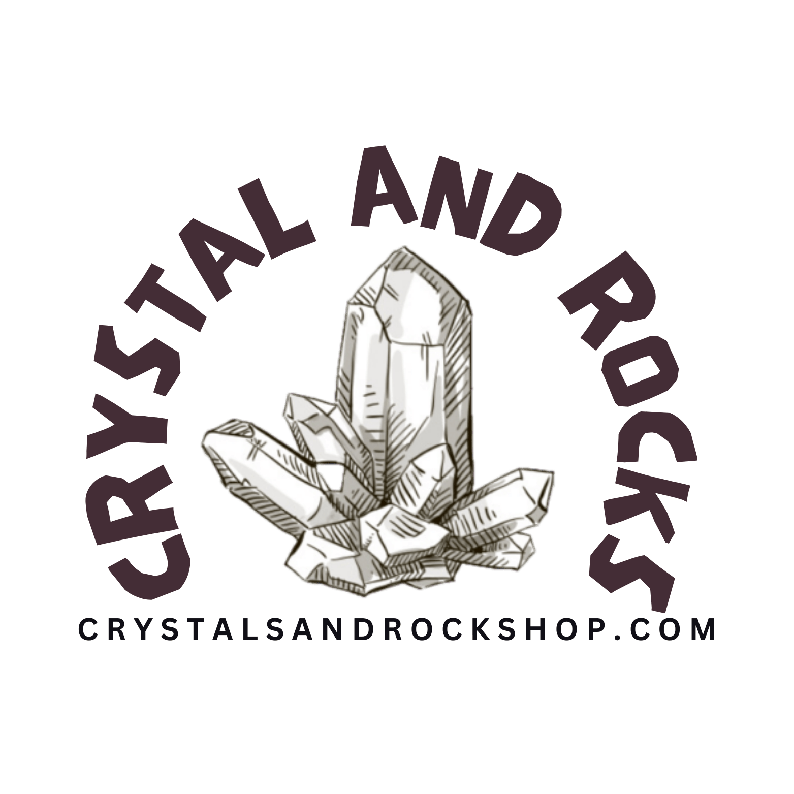 Crystal and Rock Shop Logo