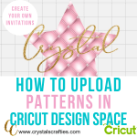 How to upload patterns in Cricut Design Space