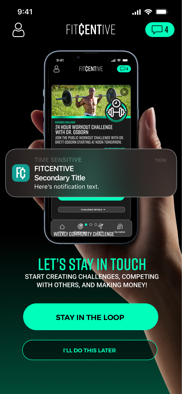 Fitcentive App Design