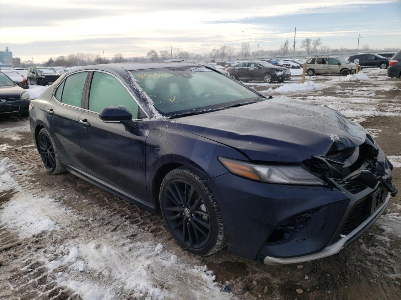 2021 toyota camry trd 4t1kz1ak1mu047651 car history from copart