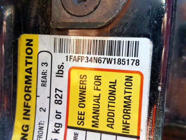 Salvage Title 2007 Ford Focus Zx4 Sedan 4d 2 0l 4 For Sale