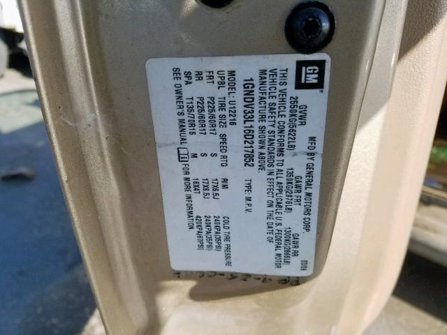 2006 Chevrolet Uplander L 3 5l 6 For Sale In Nampa Id Lot 52914469