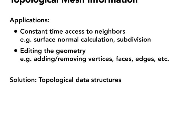CS184/284A: Lecture 8: Geometry Processing