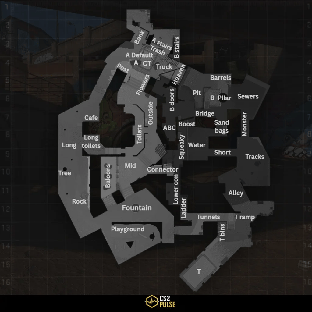 CS2 Overpass Callouts Learn All 2026 Map.