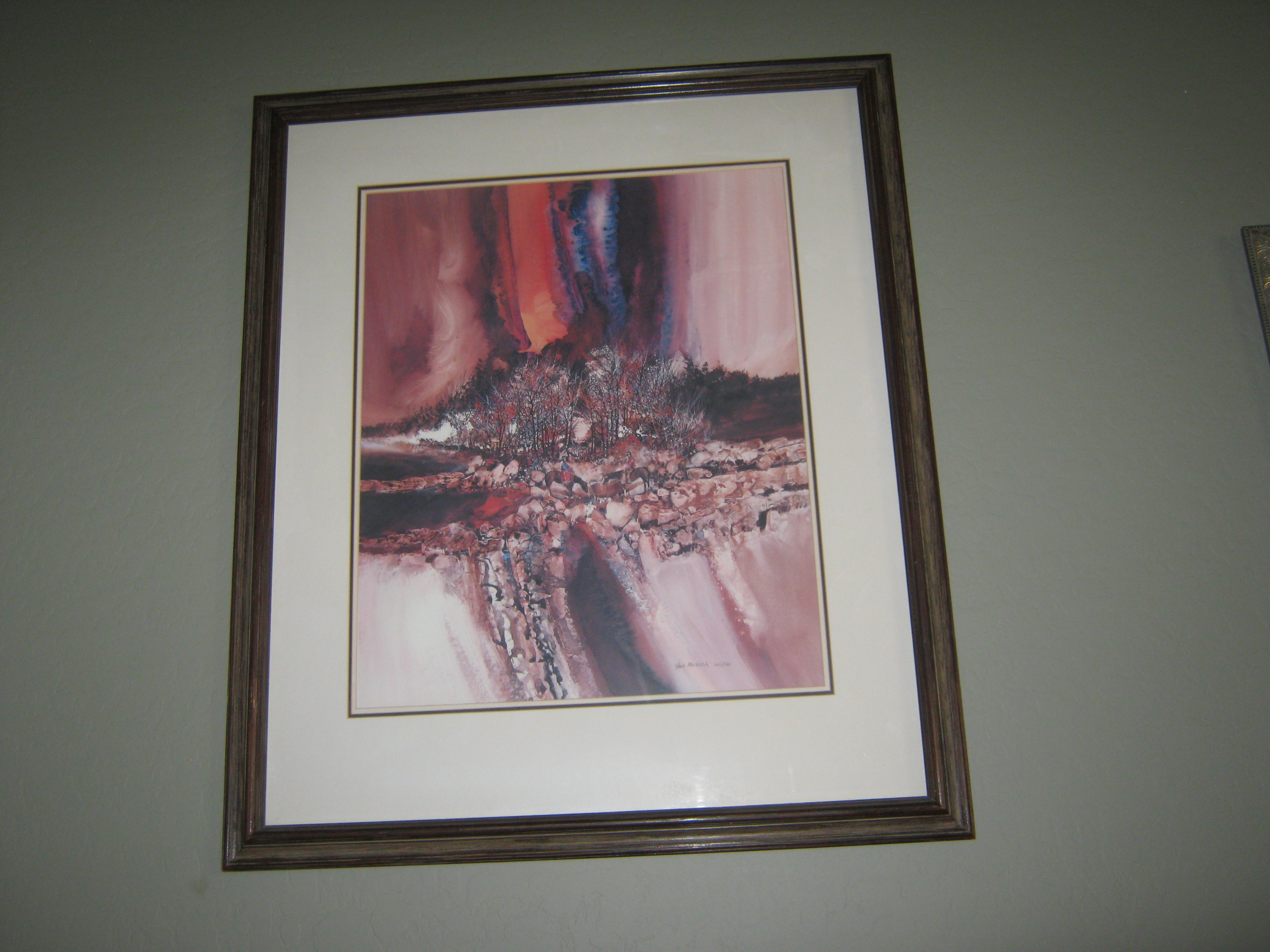 John l. mendoza's watercolor print "deciphered in the skies"