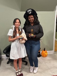 costume contest winners (L-R). Han Huynh, Beza Mengistu