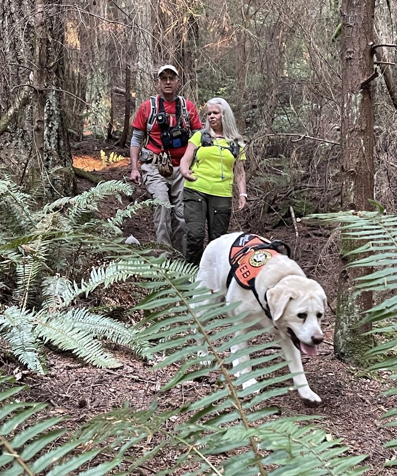 Members Suzanne and Guy and dog Keb