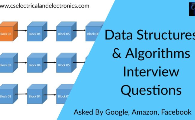 Data Structures And Algorithms Interview Problems With Solution