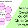 Cpp Interview Questions, Object-Oriented Programming Questions