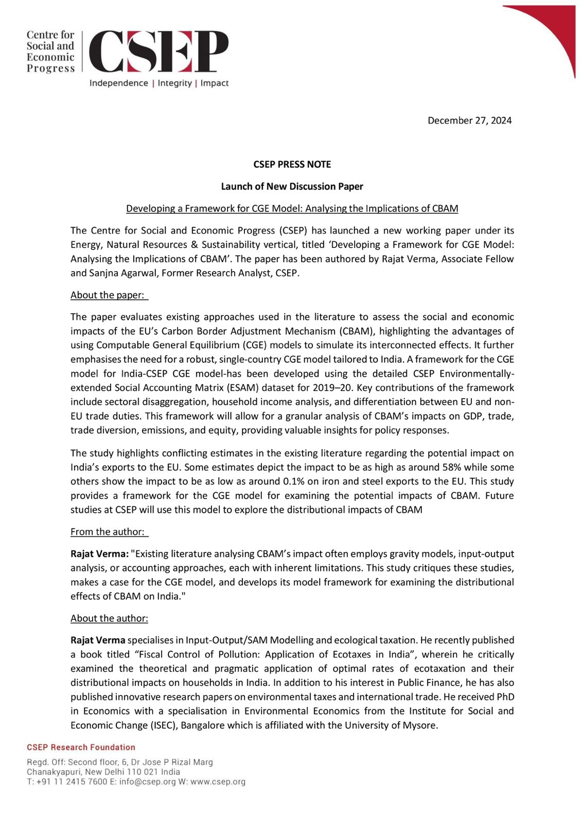 Download Press Release