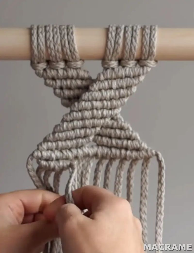 Diy Macrame Tutorial Geometric Square Knot Pattern Csheb - Best Geometric Wallpapers in 8K