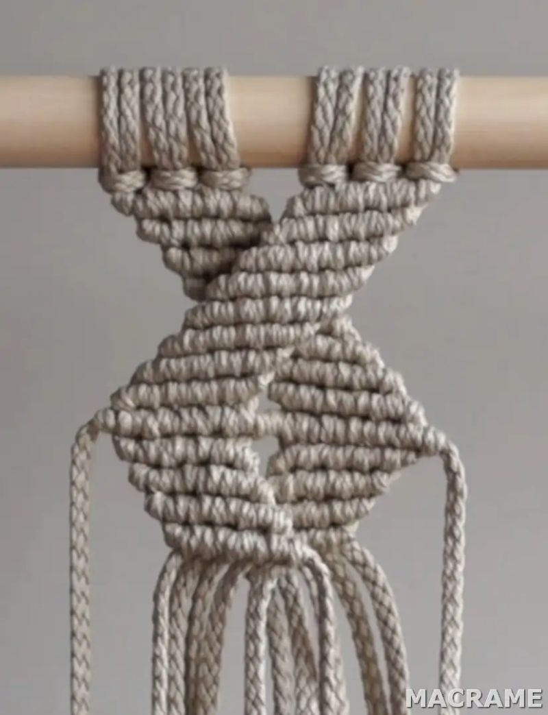 Diy Macrame Tutorial Geometric Square Knot Pattern Csheb - City Photos - Classic Desktop Collection