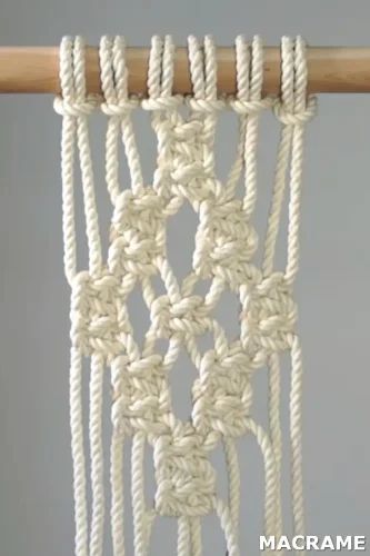 Diy Macrame Tutorial Diamond Square Knot Pattern Csheb Macrame - Premium High Resolution Geometric Photos | Free Download