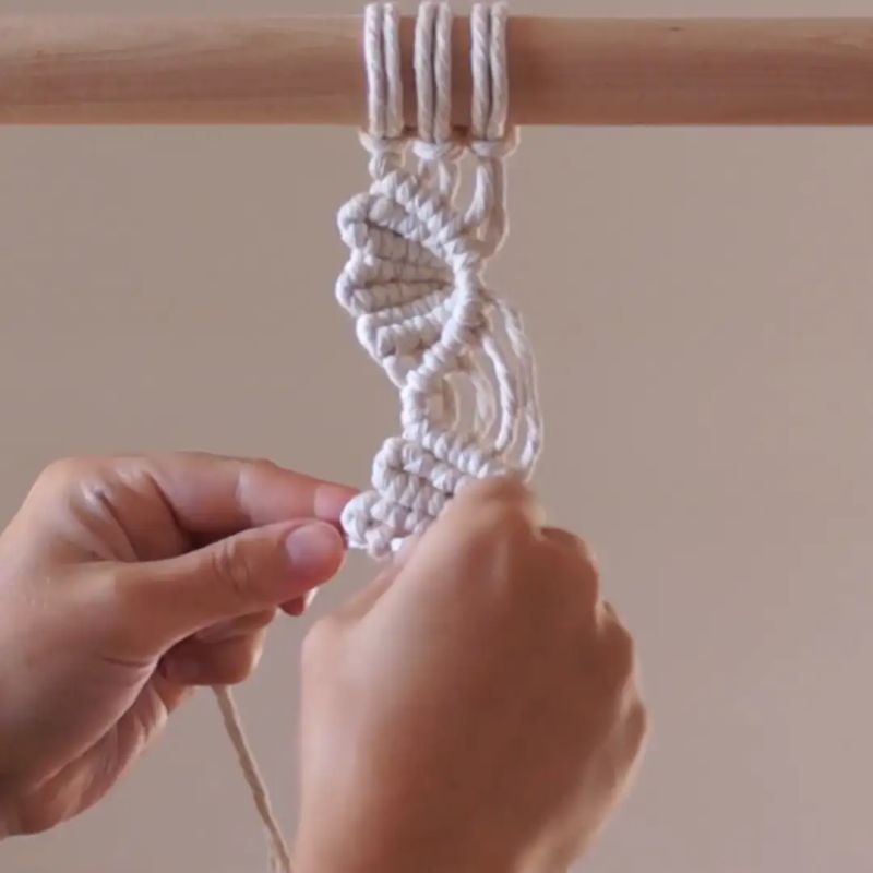 Diy Macrame Tutorial How To Create A Vine Leaf Pattern With 10 Strings - Download Ultra HD Space Illustration | Retina