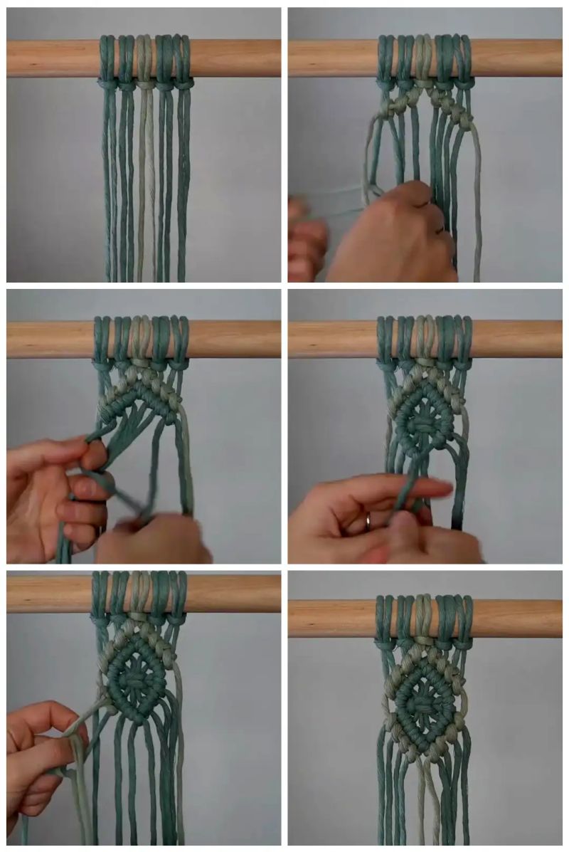 Macrame Tutorial Diy Macrame Reverse Different Knot Patterns Csheb - Download Elegant Minimal Picture | Ultra HD
