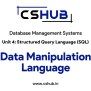 Data Manipulation Language - Database Management Systems