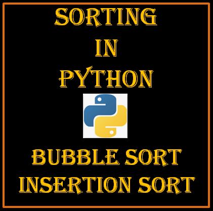 Sorting in Python class 11 Notes with important Questions - CS-IP ...