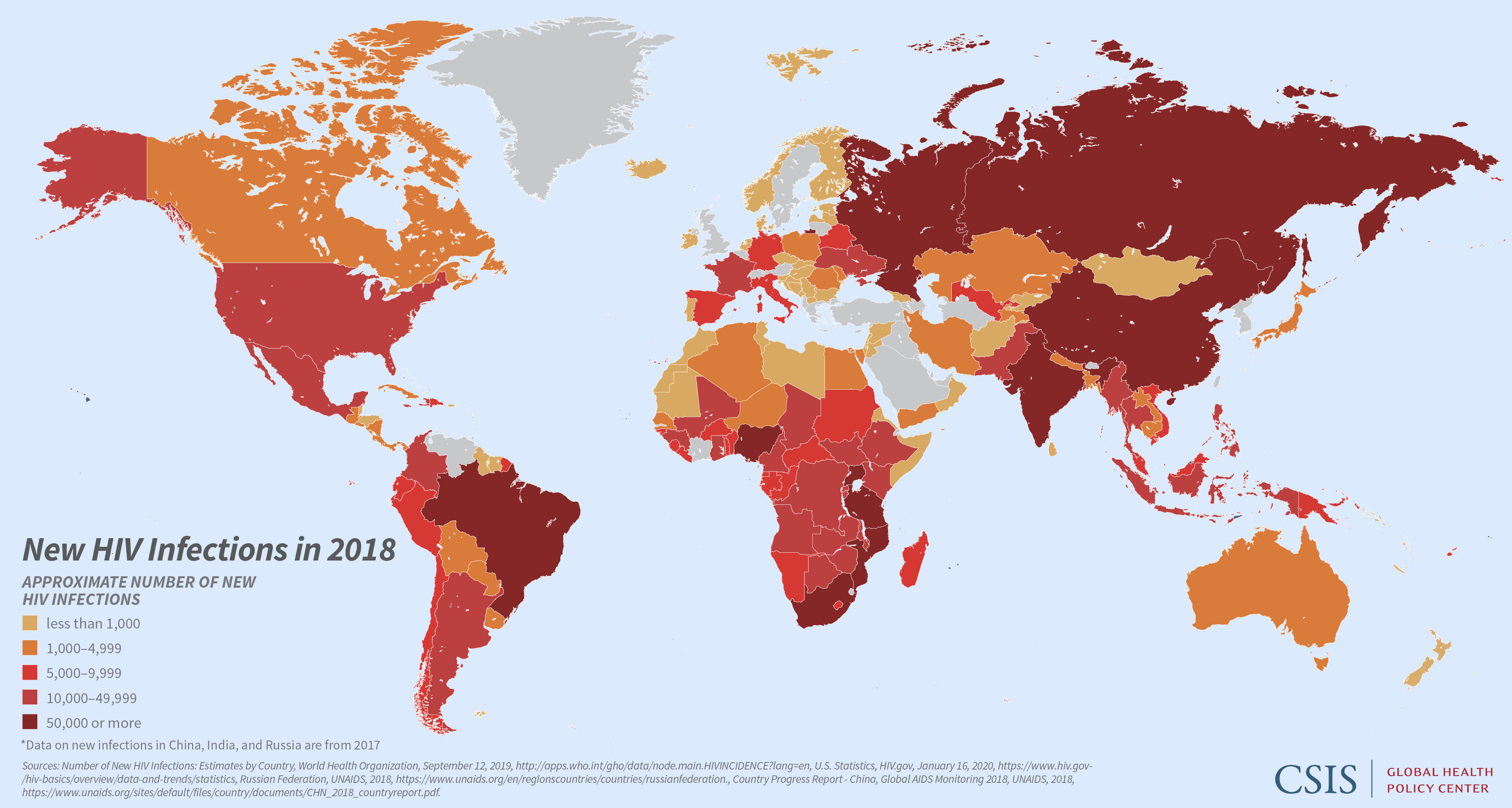 Hiv Aids Top 10 Countries Data On The Size Of The HIV Epidemic ICKAH HIV WorldMap 01 UPDATED 