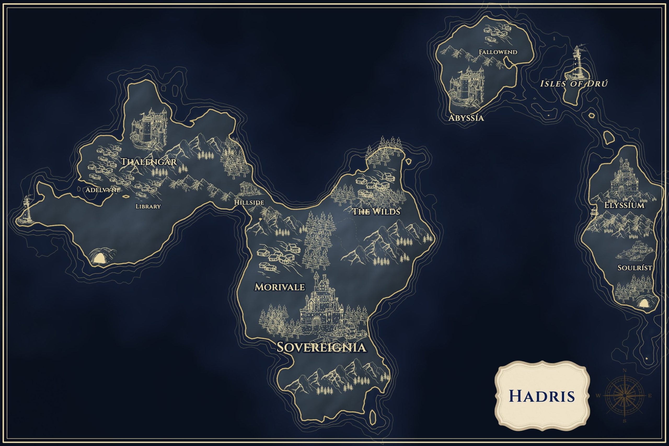 A Map of the Realm of Hadris