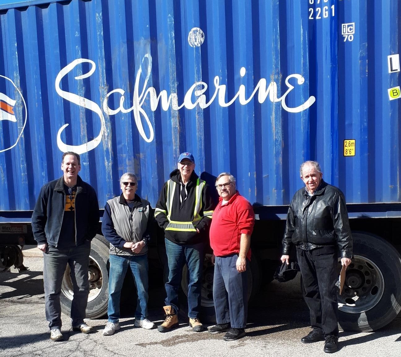 Loading Crew for first 2020 container