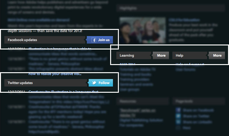Adobe-like Arrow Headers | CSS-Tricks