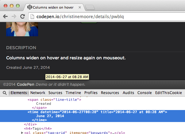 The `time` Element | CSS-Tricks - CSS-Tricks